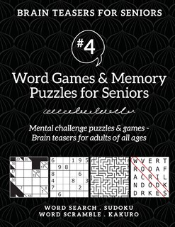 Front cover_Brain Teasers for Seniors #4
