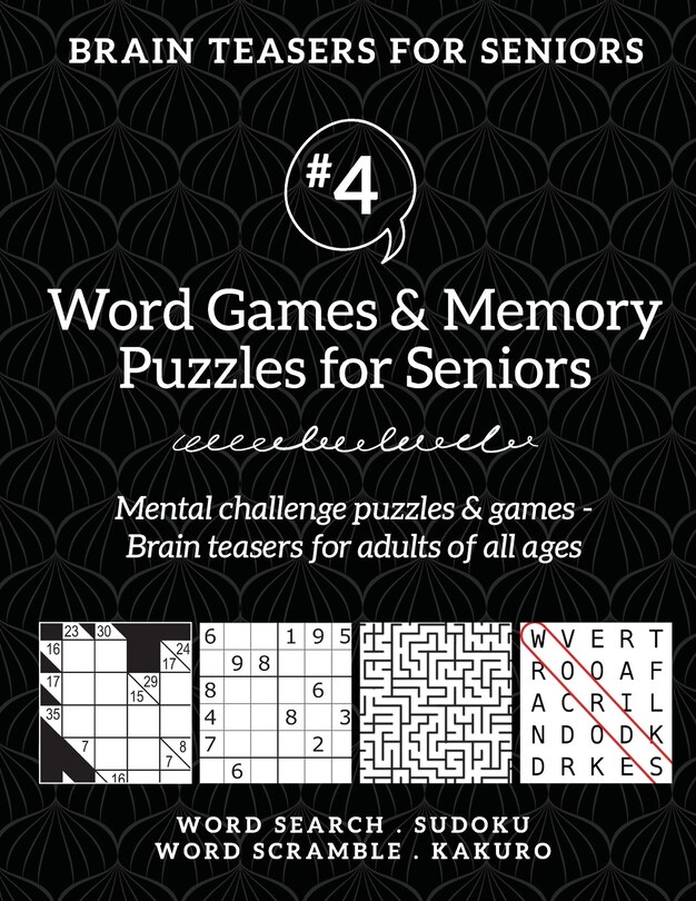Front cover_Brain Teasers for Seniors #4