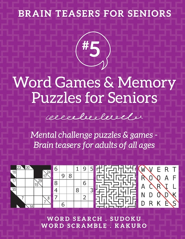 Front cover_Brain Teasers for Seniors #5