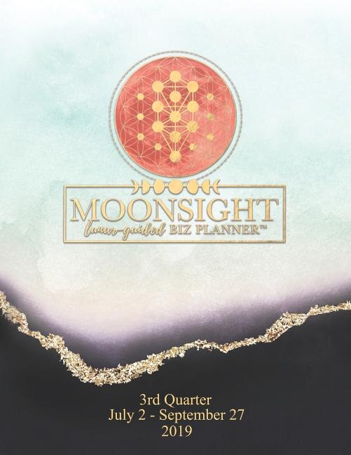Moonsight Planner - Moon Phase Business Calendar - 2019 (Daily - 3rd Quarter - July to September - Moonstone)