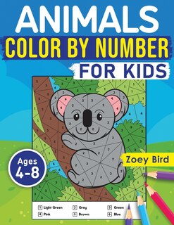 Front cover_Animals Color by Number for Kids