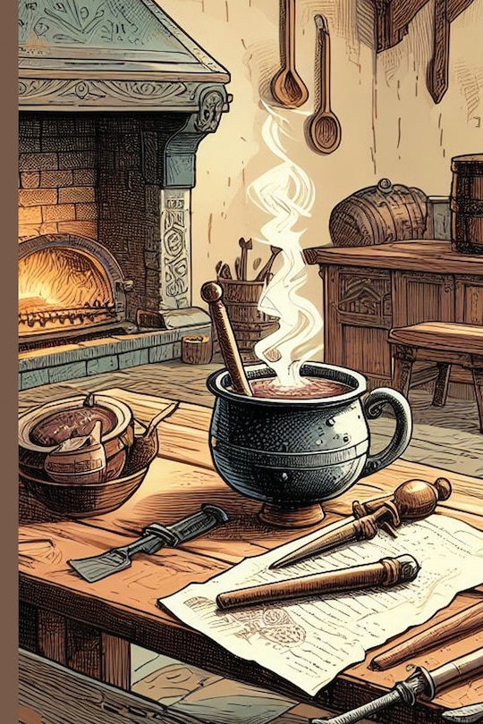 Front cover_The Walker & Mason Medieval Hot Chocolate Mix Recipe Journal