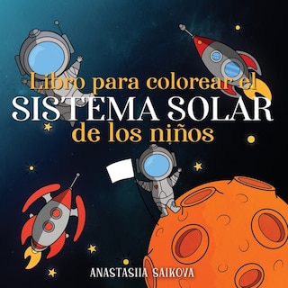 Front cover_Libro para colorear el sistema solar de los niños