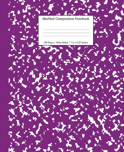 Front cover_Marbled Composition Notebook
