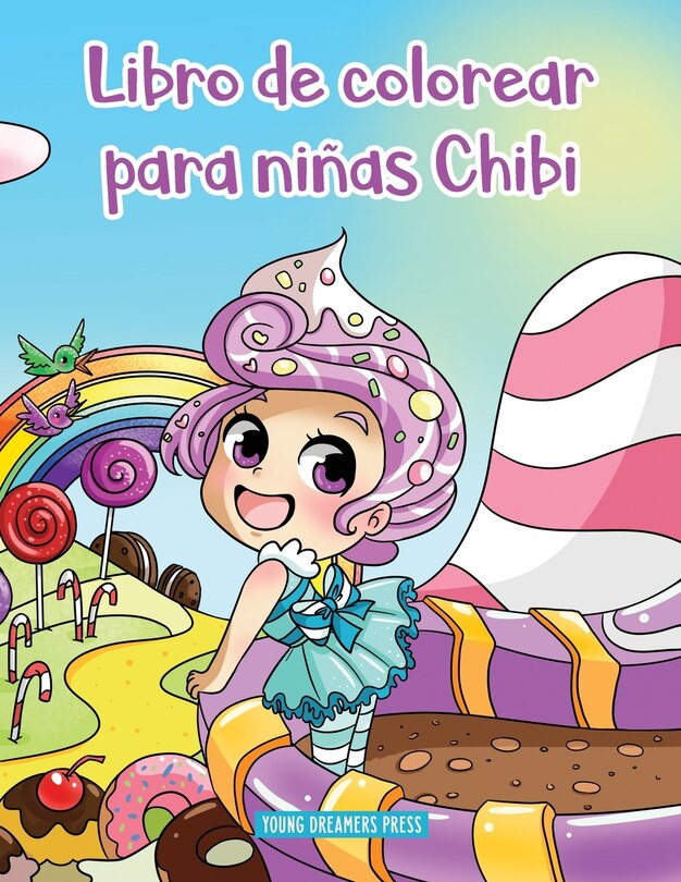 Front cover_Libro de colorear para niñas Chibi