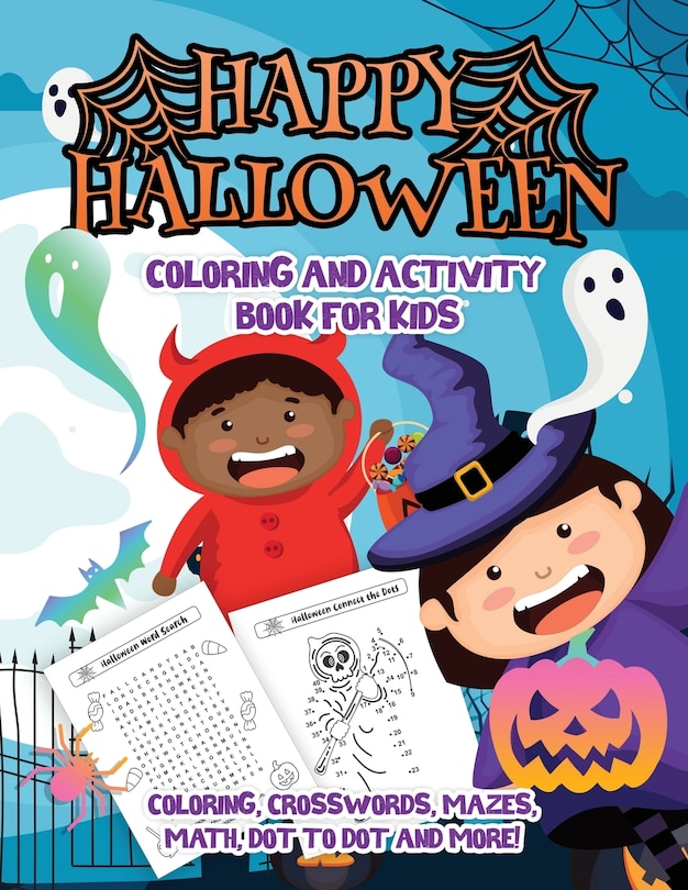 Couverture_Coloring and Activity Workbook - Halloween Edition