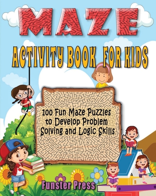 Front cover_Maze Activity Book for Kids