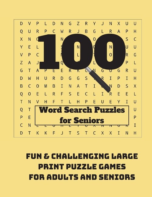 Front cover_100 Word Search Puzzles For Seniors