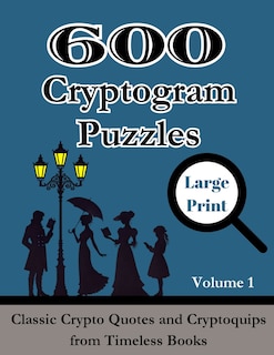 Front cover_600 Cryptogram Puzzles Large Print Vol. 1