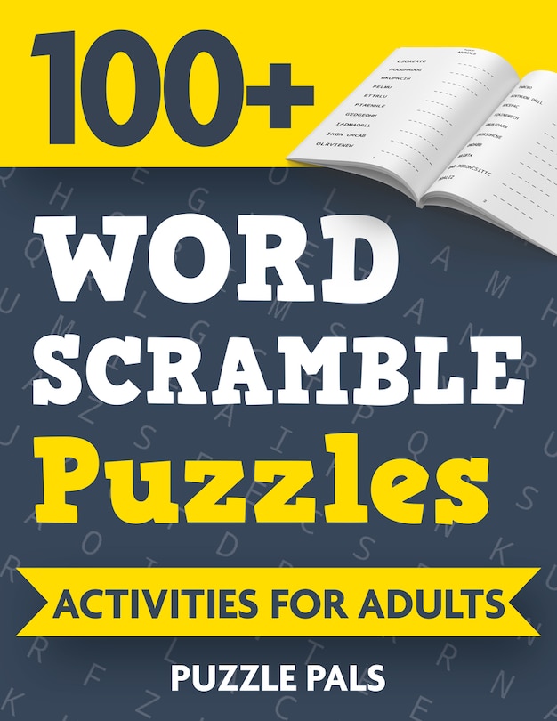 Front cover_100+ Word Scramble Puzzles