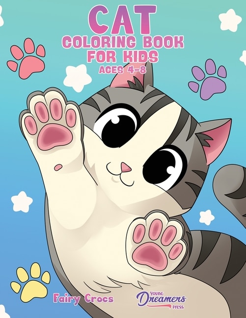 Front cover_Cat Coloring Book for Kids Ages 4-8