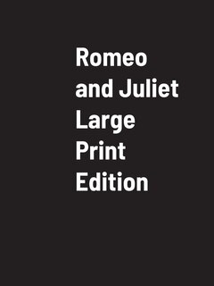 Couverture_Romeo And Juliet Large Print