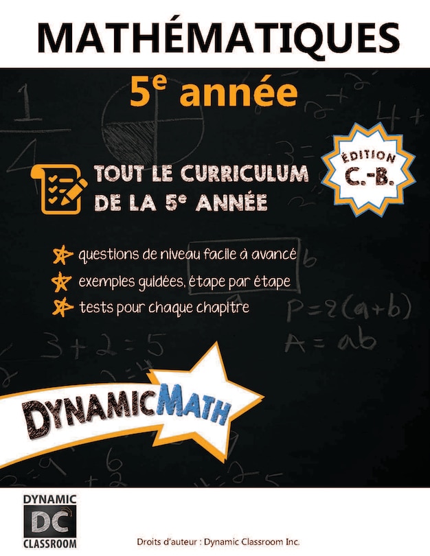 Couverture_Mathématiques 5e année, C.-B. édition