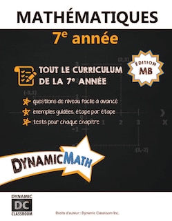 Front cover_Dynamic Math book Manitoba 7e année