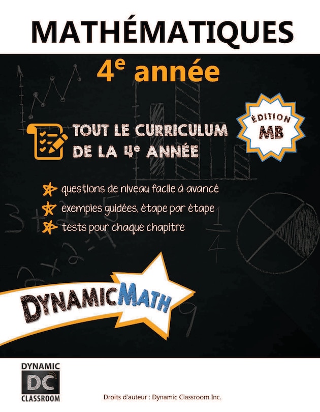 Front cover_Dynamic Math book Manitoba 4e année