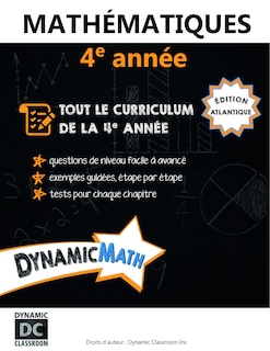 Front cover_Dynamic Math book Atlantic 4e année