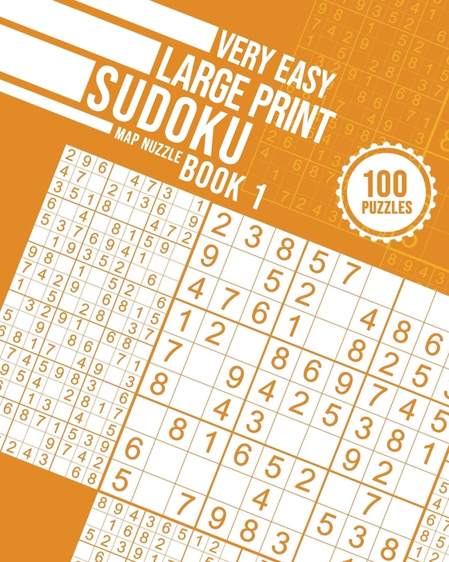 Front cover_Very Easy Large Print Sudoku Book 1