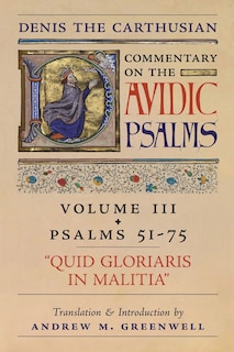 Front cover_Quid Gloriaris Militia (Denis the Carthusian's Commentary on the Psalms)