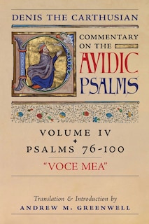 Couverture_Voce Mea (Denis the Carthusian's Commentary on the Psalms)