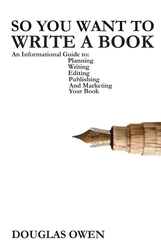Front cover_So You Want To Write A Book