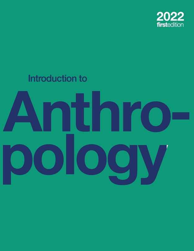 Front cover_Introduction to Anthropology (paperback, b&w)