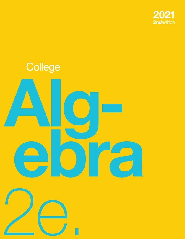 Front cover_College Algebra 2e (paperback, b&w)