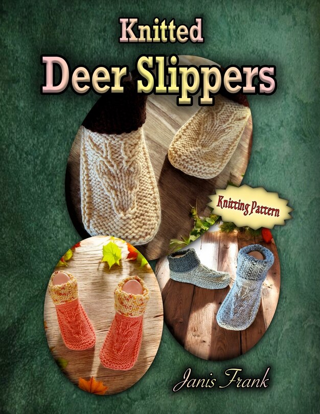 Front cover_Knitted Deer Slippers