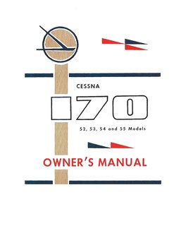 Front cover_Cessna 170 52, 53, 54 and 55 Models Owner's Manual