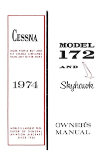 Front cover_Cessna 1974 Model 172 and Skyhawk Owner's Manual