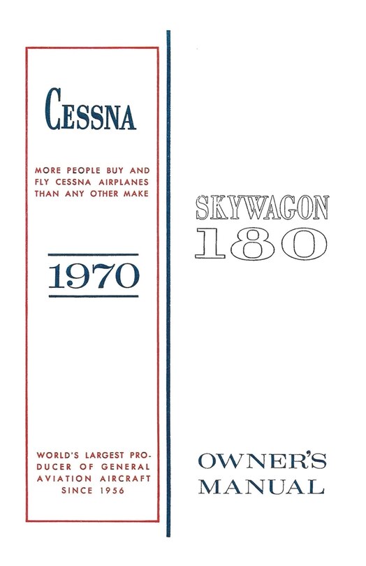 Couverture_Cessna 1970 Skywagon 180 Owner's Manual