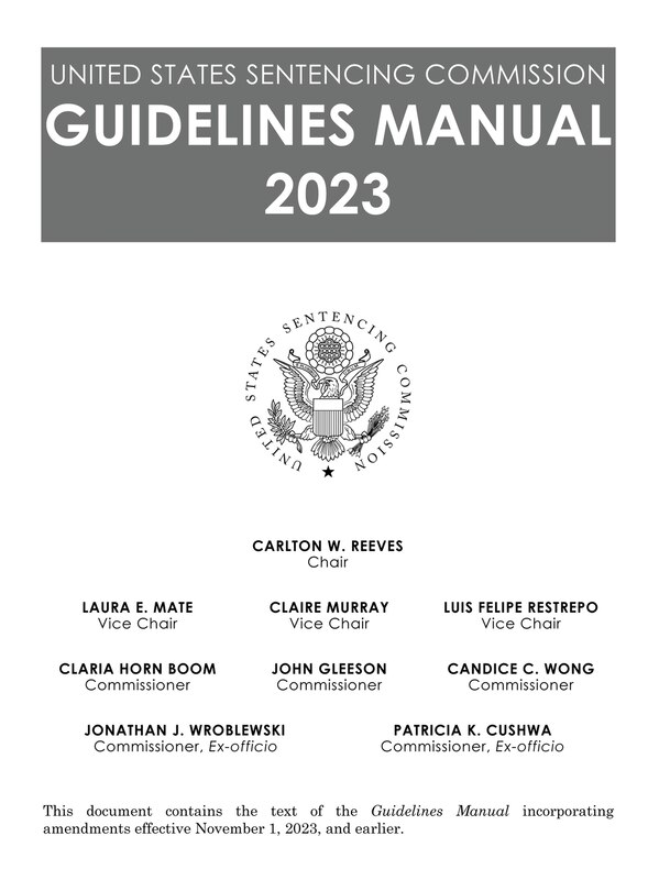 Front cover_United States Sentencing Commission Guidelines Manual 2023