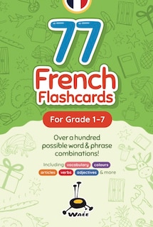 Front cover_77 French Flashcards: For Grade 1-7