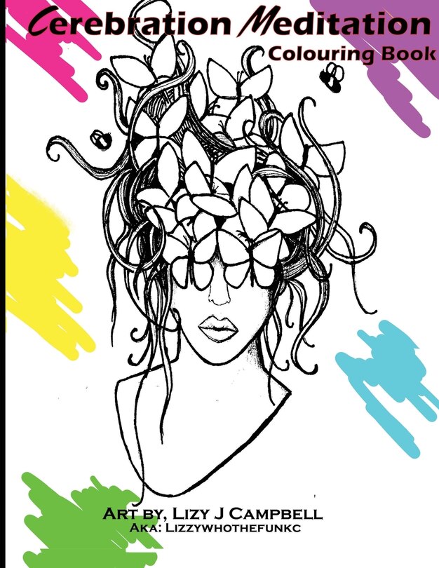 Front cover_Cerebration Meditation Adult Coloring Book