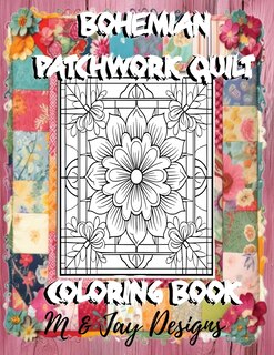 Front cover_Bohemian Patchwork Quilt Coloring Book