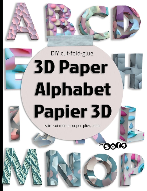Front cover_3D paper Alphabet Papier 3D