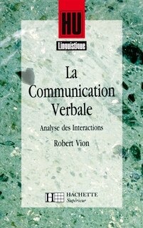 Front cover_La communication verbale