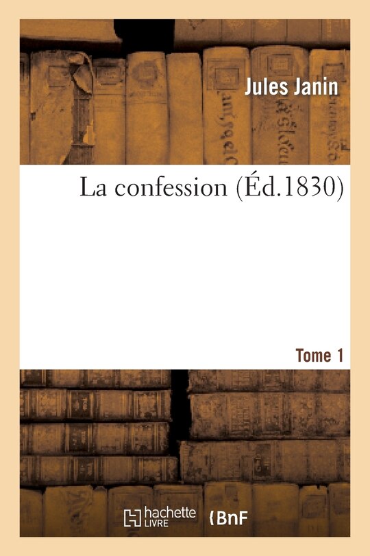 Front cover_La Confession. Tome 1