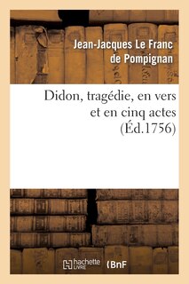 Front cover_Didon, Tragédie, En Vers Et En Cinq Actes