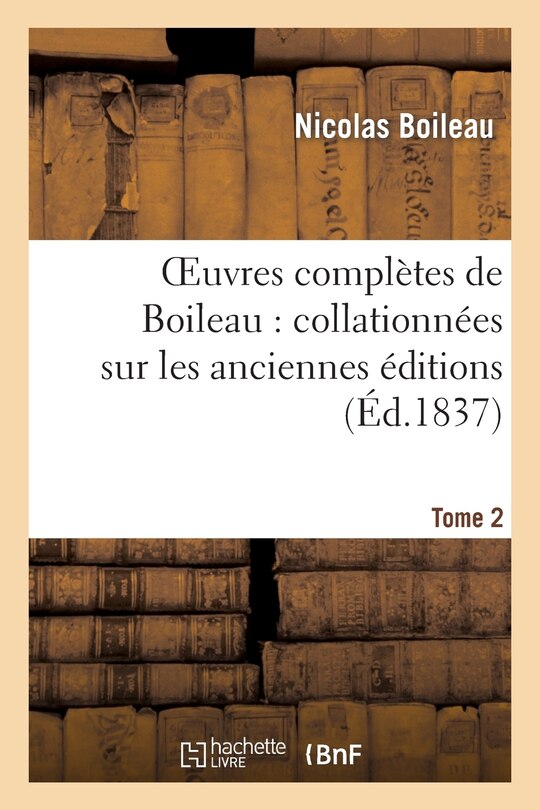 Front cover_Oeuvres Complètes de Boileau. Tome 2
