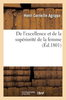 Front cover_de l'Excellence Et de la Supériorité de la Femme