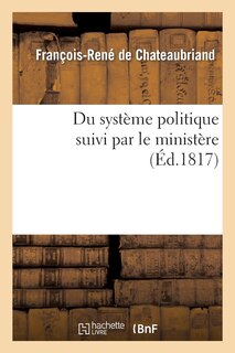 Front cover_Du Syst&egrave;me Politique Suivi Par Le Minist&egrave;re