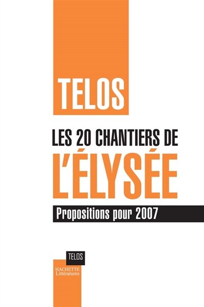 Front cover_Les 20 chantiers de l'Elysée