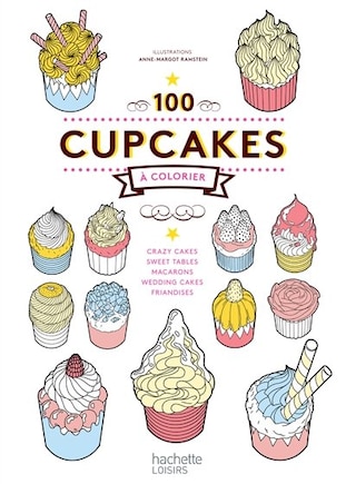 100 cupcakes à colorier