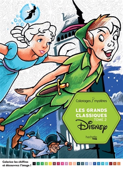 Front cover_Coloriages mystères Disney  Les grands classiques Tome 2