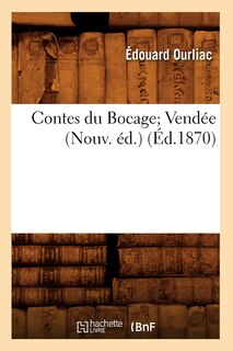 Front cover_Contes Du Bocage Vendée (Nouv. Éd.) (Éd.1870)
