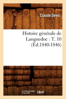 Front cover_Histoire générale de Languedoc
