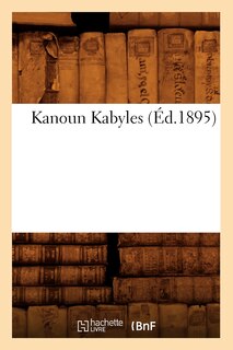 Couverture_Kanoun Kabyles (&Eacute;d.1895)