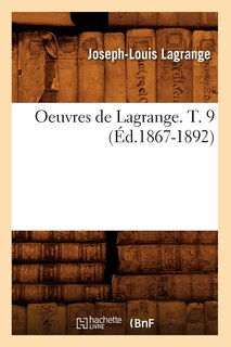 Front cover_Oeuvres de Lagrange. T. 9 (Éd.1867-1892)