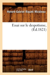 Front cover_Essai Sur Le Despotisme, (&Eacute;d.1821)