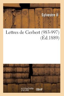 Front cover_Lettres de Gerbert (983-997) (Éd.1889)
